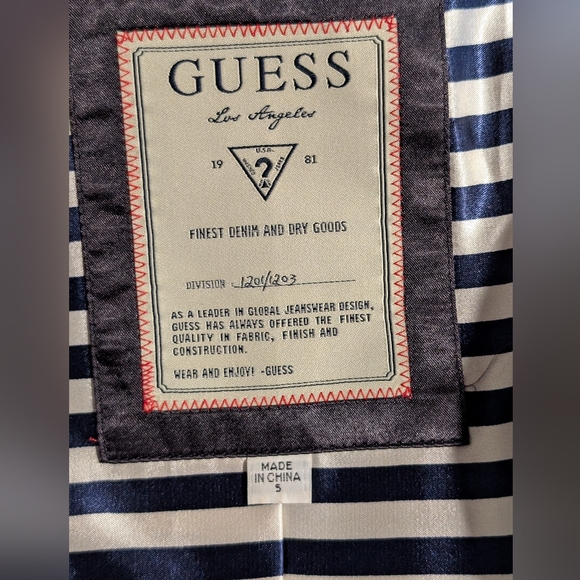 Guess Women's Navy Blazer with Gold Buttons - Picture 4 of 9